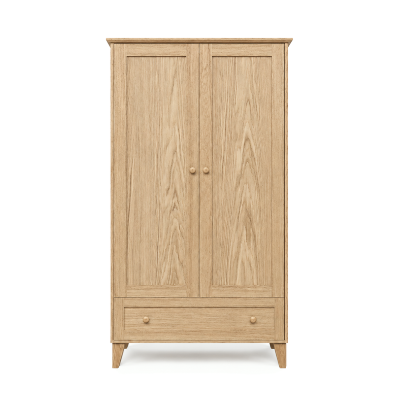 Armoire 2D1S Scandi en chêne chêne naturel