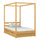 Wooden canopy bed with drawer natural pine – child’s room, scandi style