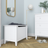 Coffre Scandi en bois blanc