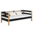 Sofa-Bett schwarz-Eiche im Kinderzimmer – Scandi-Einrichtung, Holz