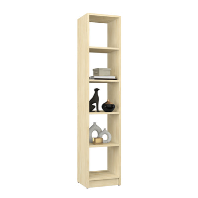 Bookcase wooden clear pine – living room and office, solid wood, Scandinavian style Nizio