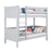 Grey Bunk Bed – Wooden Ladder and Safety Rail, Nizio Home