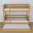Natural Oak Bunk Bed – Oak Slatted Frame, Mattress Drawer