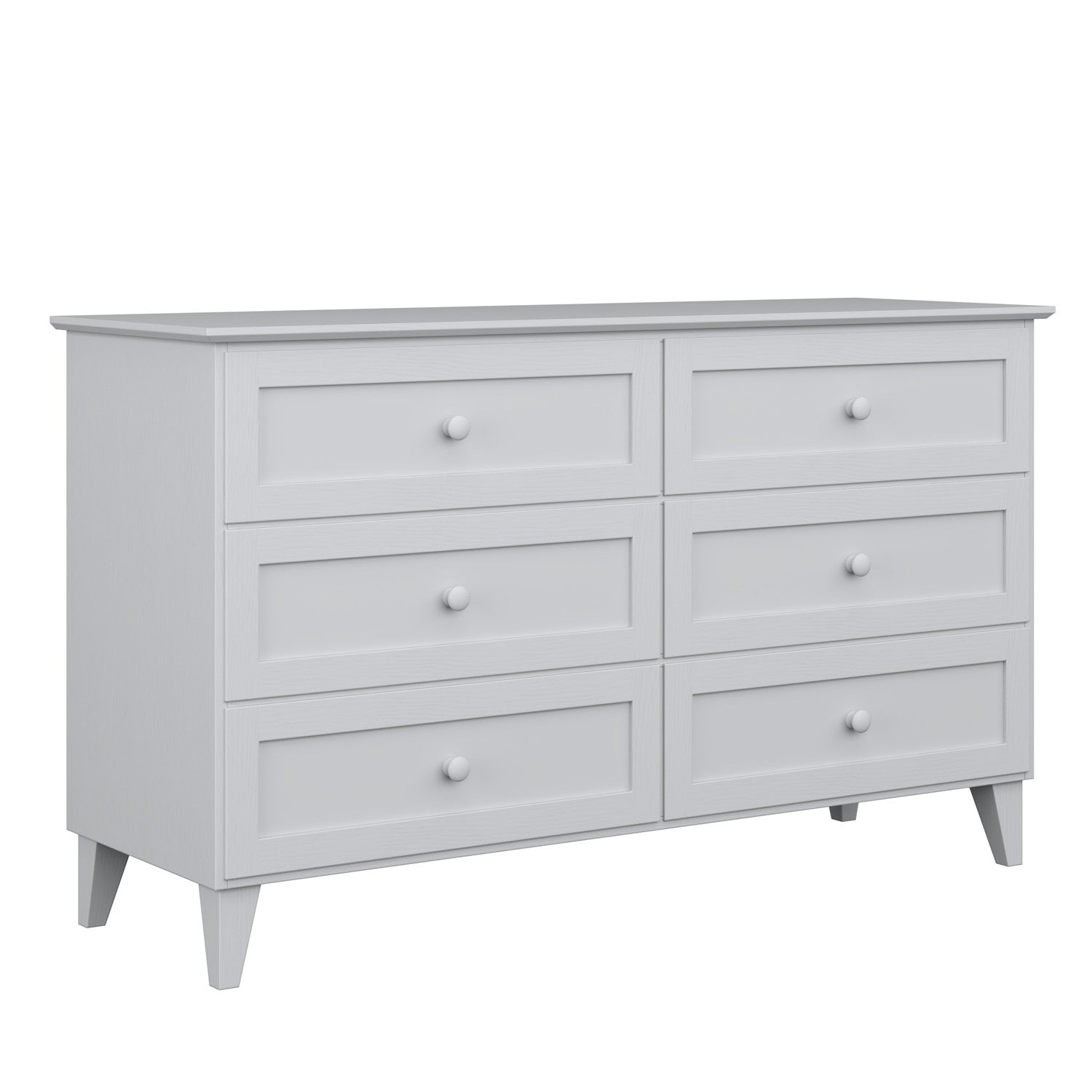 Commode 6S en bois gris 154 cm w chambre – décoration scandinave