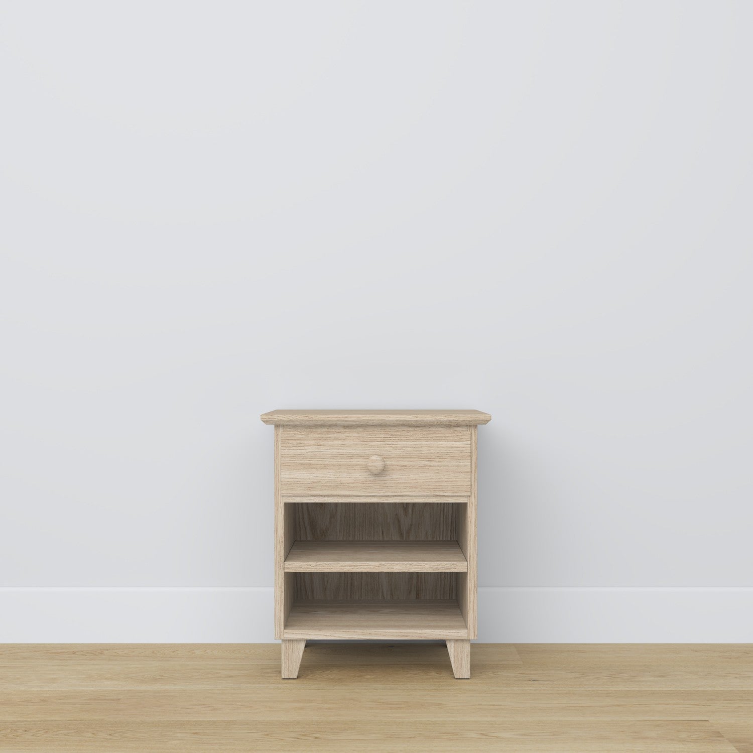 Table de chevet z tiroir N02 en chêne chêne blanchi – chambre, style scandinave