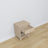 Table de chevet N02 chêne blanchi en chêne – vue de côté, Nizio Home