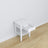 Table de chevet N01 en bois blanc – tiroir ouvert, rangement près du lit