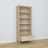 Bookcase 1S 80 bleached oak made of oak – side view, depth and profile