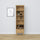 Bookcase with drawer oak natural oak 57 cm – living room and office, Scandinavian style