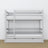 Lit superposé en bois gris – intérieur du tiroir na matelas, chambre d'enfant