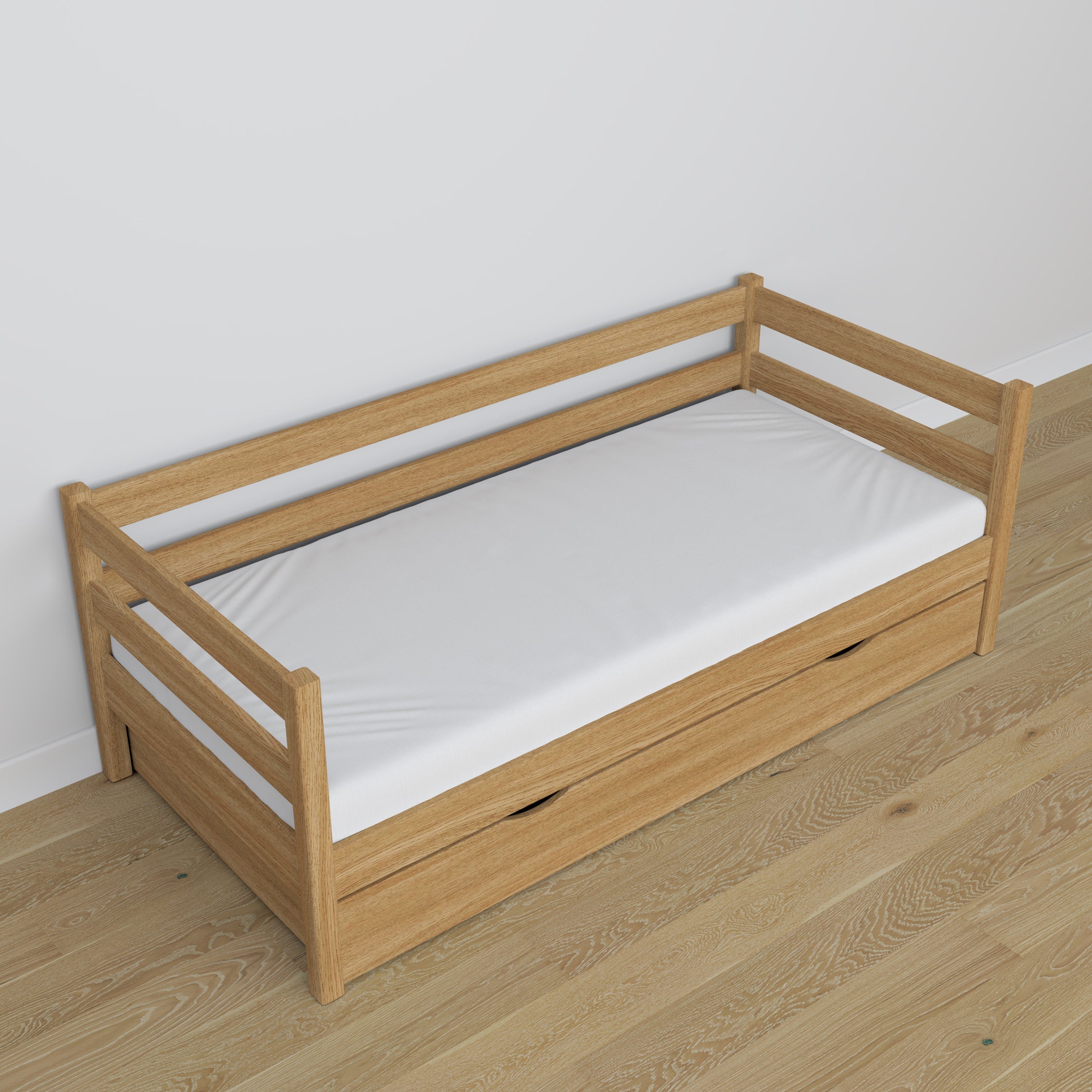Sofabett mit Schublade Eiche Natureiche – Kinderzimmer, scandi Einrichtung