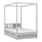 Wooden canopy bed with drawer grey – child’s room, scandi style