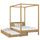 Oak canopy bed with mattress drawer natural oak – scandi child’s room