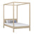 Bett mit Baldachin Eiche gebleicht – Kinderzimmer, skandinavischer Stil Nizio