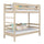 Oak Bunk Bed Bleached Oak – Children’s Room, Solid Wood, Scandinavian Style