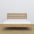 Doppelbett Natureiche – Seitenansicht, Proportionen und Form, Schlafzimmer