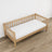 Sofa-lit pin naturel dans la chambre d'enfant – décoration scandinave, en bois