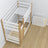Bunk Bed with Mattress Drawer White and Oak Wooden – Solid Wood, Scandi Style