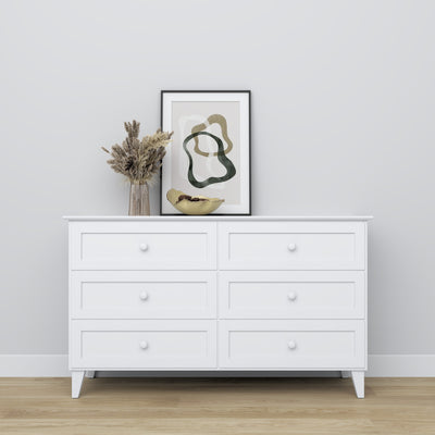 Kommode 6S 154 Scandi Holz in Wunschfarbe RAL/NCS – Massivholz, Nizio