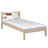 Einzelbett aus Eiche weiß gebeizt – Kinderzimmer, Massivholz, Scandi-Stil