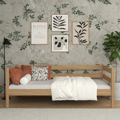 Bettsofa aus Eichenholz natürliche Eiche – Kinderzimmer, skandinavischer Stil Nizio