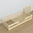 Lit bas pin incolore en bois – dimensions et schéma, Nizio