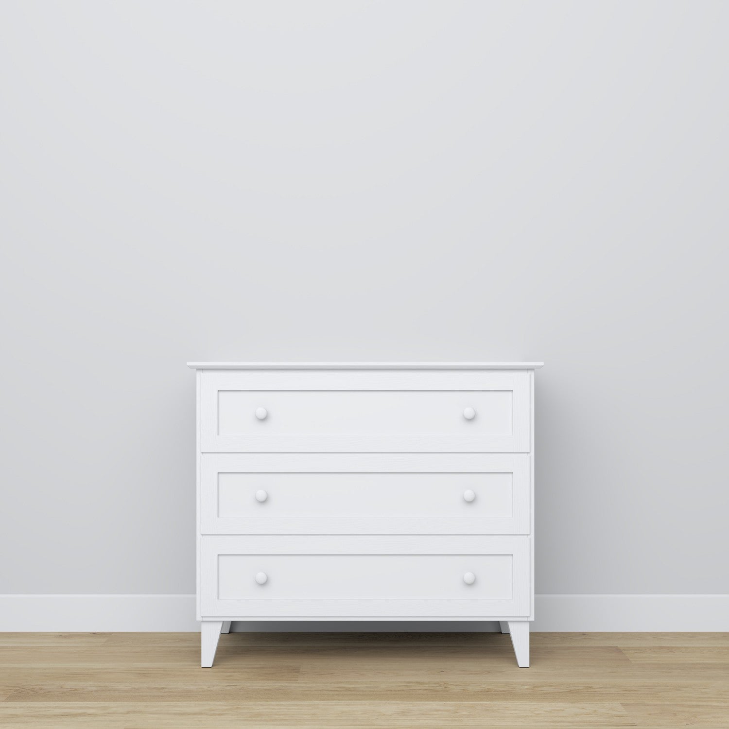 commode 3S 105 Scandi en bois dans la couleur sur commande RAL/NCS – bois massif, Nizio