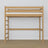 Hochbett Natureiche – Details der Verbindungen und Leiter, Nizio Home