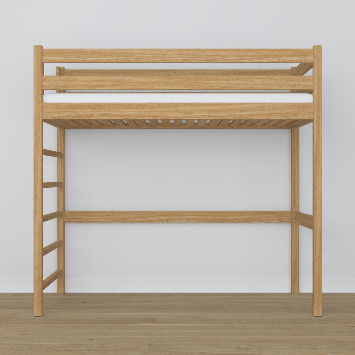 Hochbett Natureiche – Details der Verbindungen und Leiter, Nizio Home