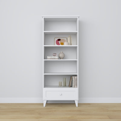 bookcase 1S 80 Scandi wooden in custom RAL/NCS color – solid wood, Nizio
