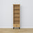 Étagère z tiroir en chêne chêne naturel avec noir 57 cm – salon i bureau, style scandinave