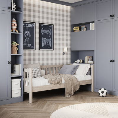 Sofa-Bett Eiche gebleicht – Kinderzimmer, skandinavischer Stil Nizio