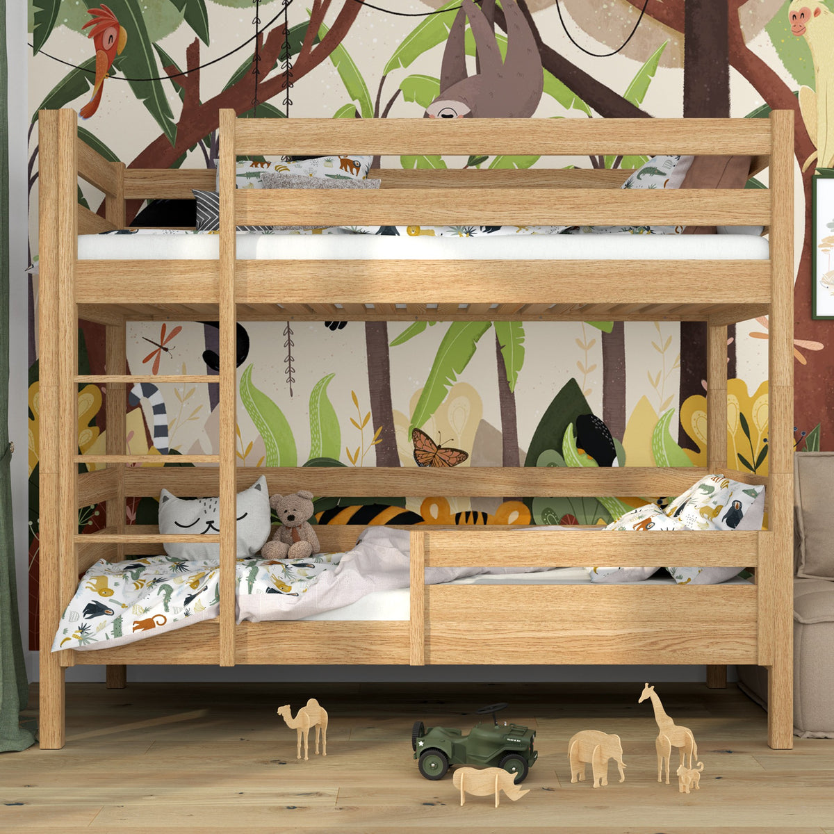 Schutzgitter Natureiche – Holz, Frontansicht, Nizio Home