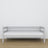 Bettsofa aus Holz Grau – Holz- und Verbindungsdetails, Nizio Home
