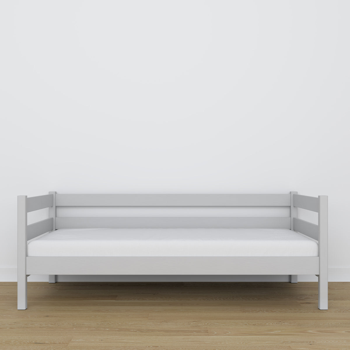 Bettsofa aus Holz Grau – Holz- und Verbindungsdetails, Nizio Home