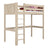 Hochbett Eiche geweißt – Kinderzimmer, Massivholz, Scandi-Stil