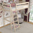 Hochbett gebleichte Eiche im Kinderzimmer – Scandi-Einrichtung, aus Eichenholz