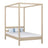 Oak canopy bed bleached oak – child’s room, Scandinavian style, Nizio