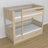 Lit superposé avec tiroir pour matelas chêne blanchi en chêne – bois massif, style scandinave