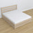 Doppelbett gebleichte Eiche – Eichenbeine und Eichensockel, Nahaufnahme
