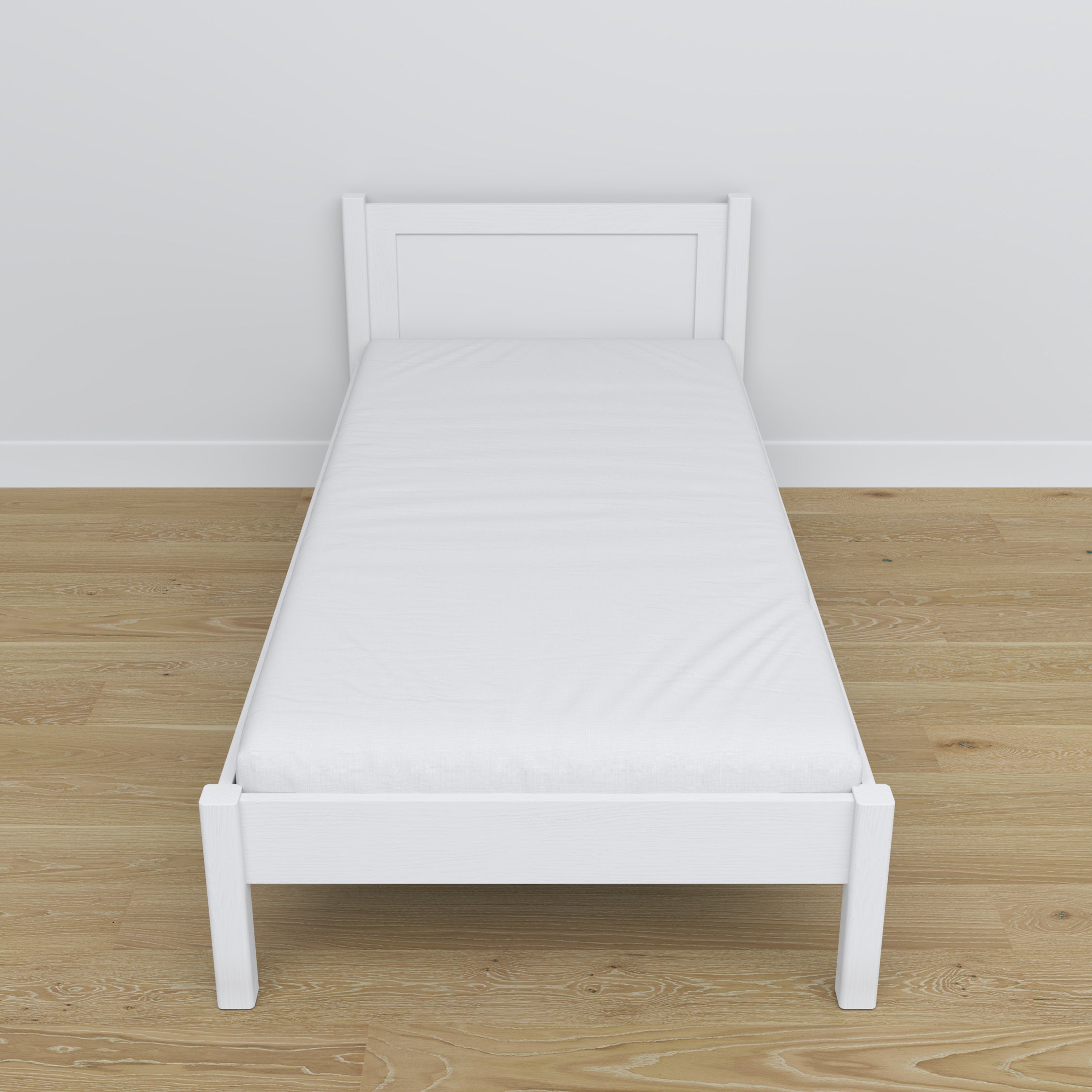 Lit blanc en bois – dimensions et schéma, Nizio Home