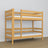 Etagenbett Kiefer natur aus Holz – Seitenansicht, Nizio Home