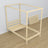 Wooden clear pine canopy bed – scandi child’s room arrangement