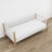 Sofa-Bett weiß mit Eiche im Kinderzimmer – Scandi-Einrichtung, Holz
