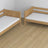 Oak Bunk Bed Natural Oak with Drawer – Scandi Children’s Room Arrangement