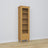 Vitrine 1S 57 pin naturel – en pin, portes vitrées, vue frontale