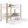 White and Oak Wooden Bunk Bed with Mattress Drawer – Scandi Children’s Room