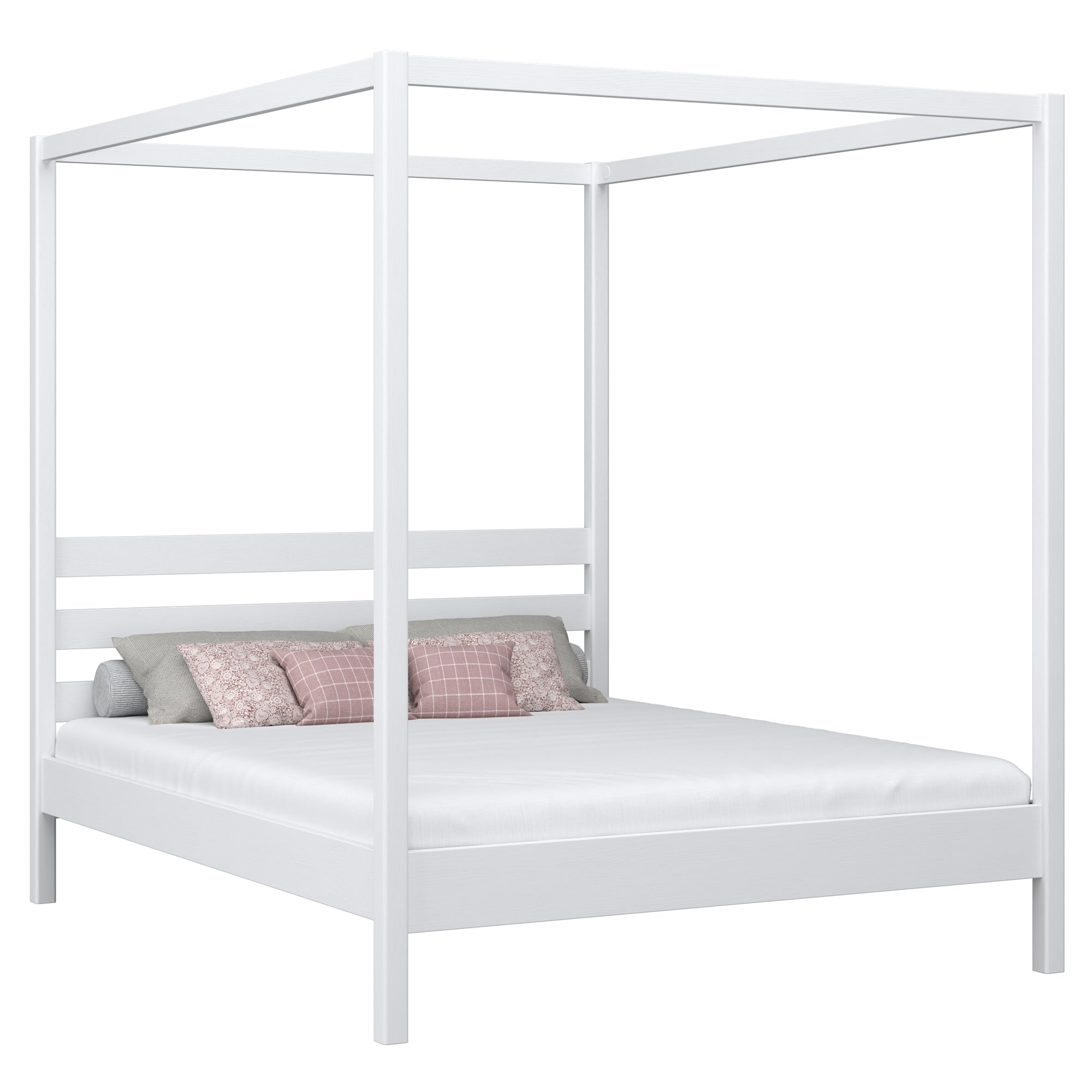 lit double à baldaquin N01 RAL/NCS – en bois, couleur adaptée à l'intérieur, Nizio Home