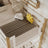White and Oak Bunk Bed for Children – Mattress Drawer, Wooden, Nizio