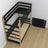 Black and Oak Wooden Bunk Bed – Dimensions and Diagram, Nizio